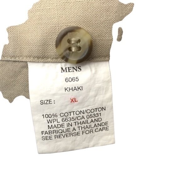 Woolrich Outdoorwear Men’s Khaki Button Down Size‎ XL - Picture 6 of 7